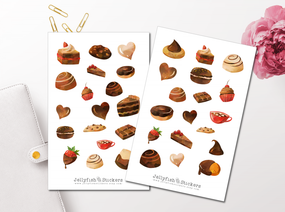 Chocolate Sticker Set